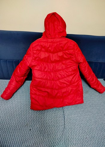 Koyu Kırmızı Fermuarlı Erkek Çocuk Mont - Görsel 8