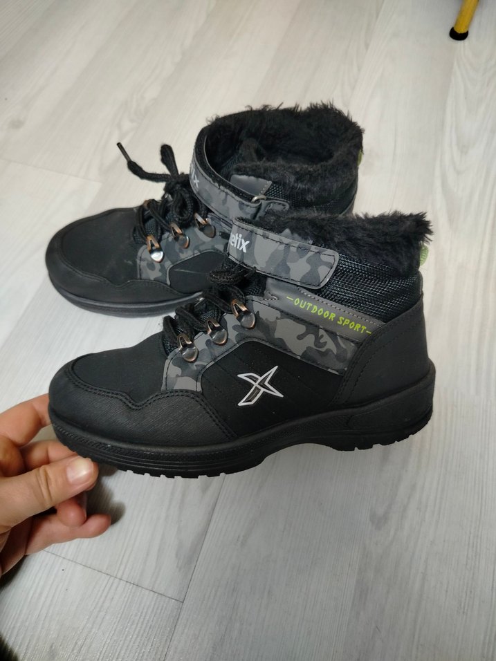 Erkek Çocuk Siyah Kamuflaj Desenli Bot - Görsel 3