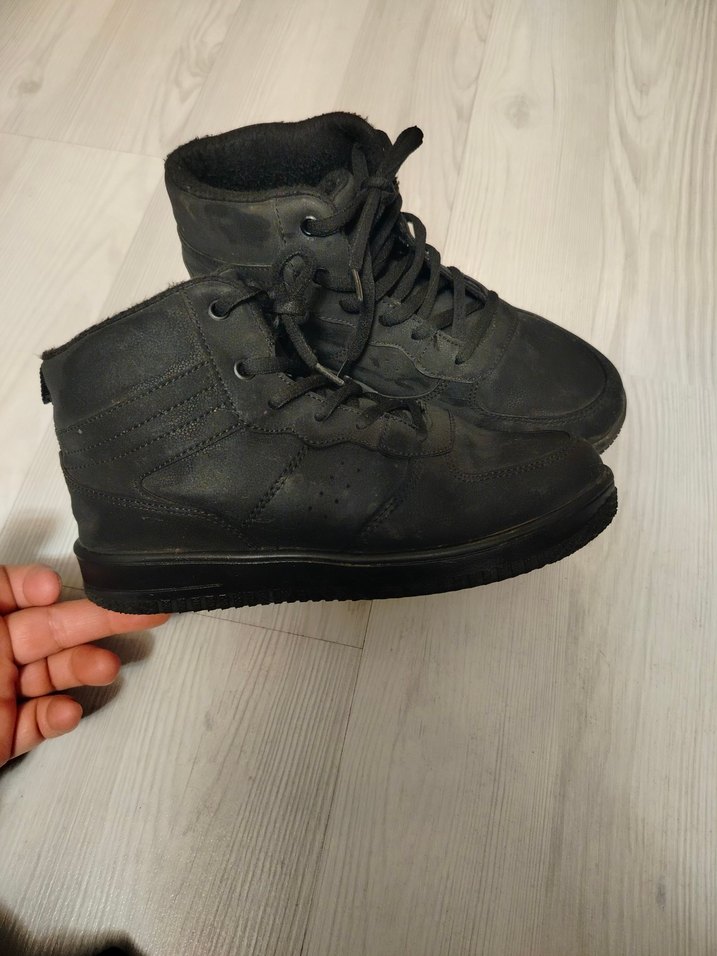 Siyah Bağcıklı Erkek Çocuk Botu - Görsel 5