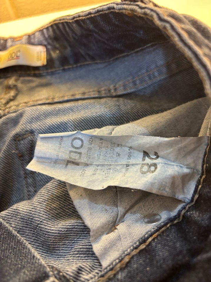 Mavi Bol Kesim Midi Kot Pantolon - Görsel 2