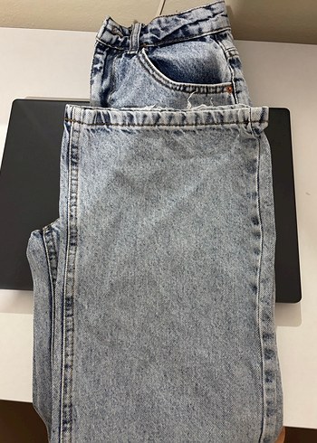 Gri Mavi Kadın Denim Pantolon - Görsel 2