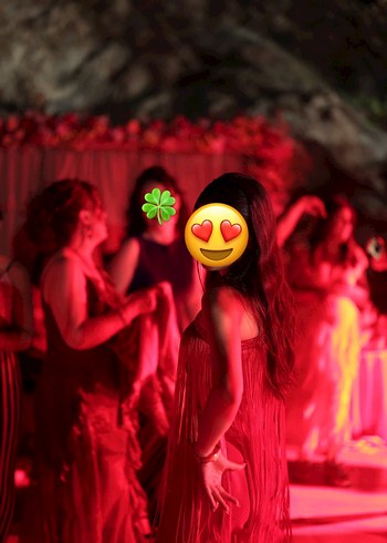 Diğer Kırmızı Tek Omuz Püsküllü Elbise