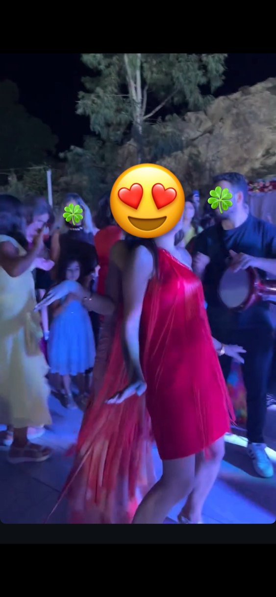 Kırmızı Tek Omuz Püsküllü  Elbise - Görsel 4