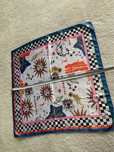 Vintage eşarp - Görsel 5