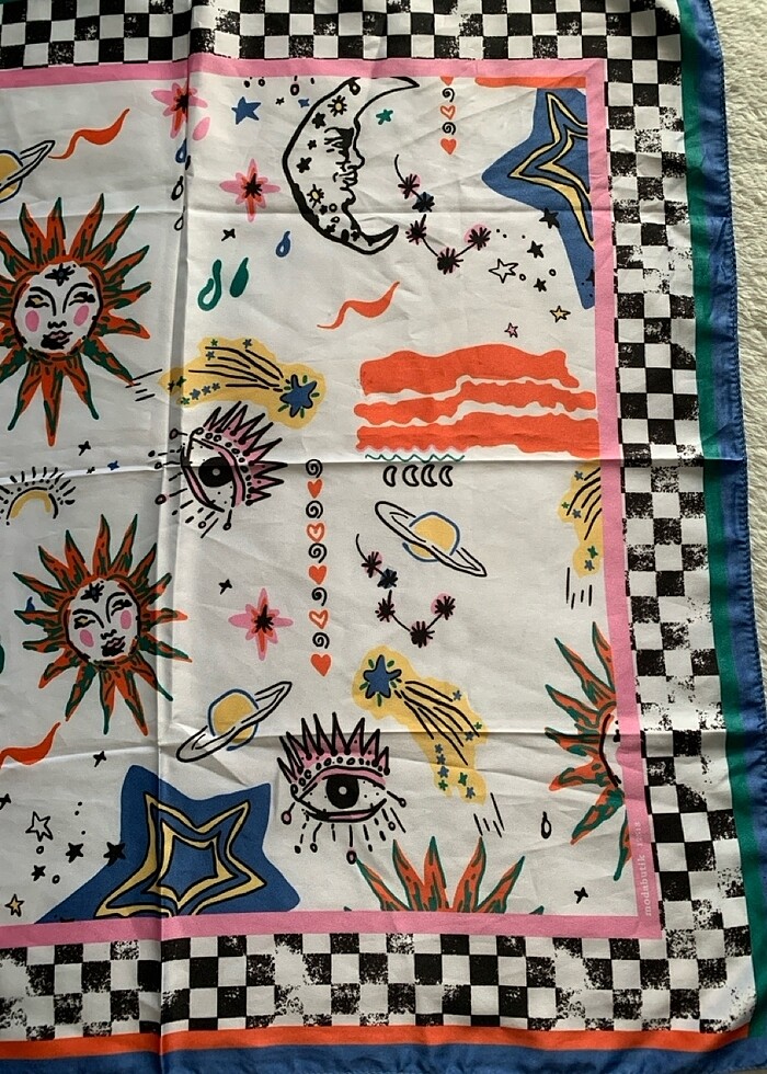 Vintage eşarp - Görsel 3