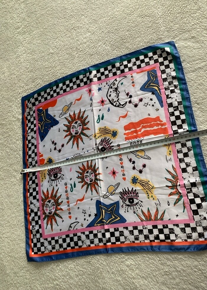 Vintage eşarp - Görsel 5