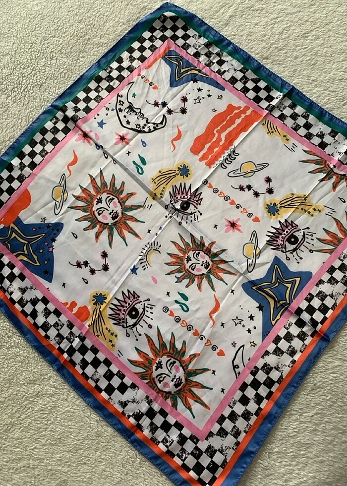 Vintage eşarp - Görsel 4