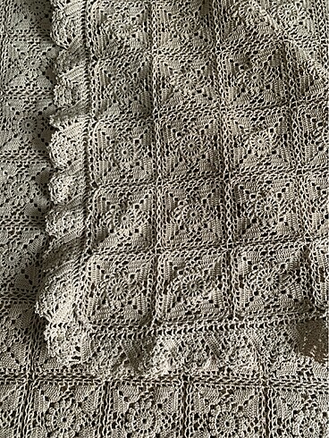 Tığ işi masa örtüsü - Görsel 5