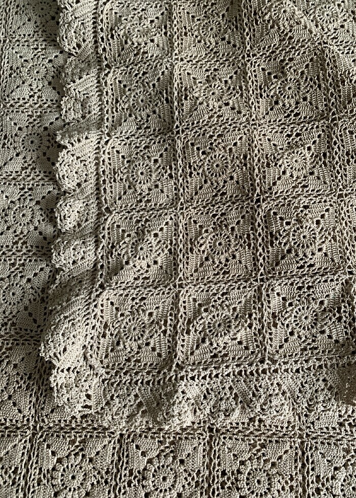 Tığ işi masa örtüsü - Görsel 5