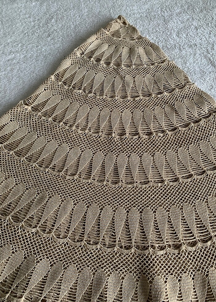 Tığ işi masa örtüsü - Görsel 4