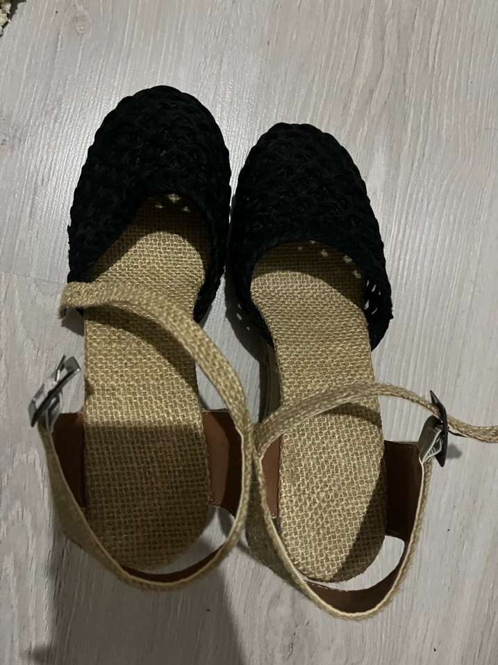 Bej Dolgu Topuklu Kadın Sandalet - Görsel 2