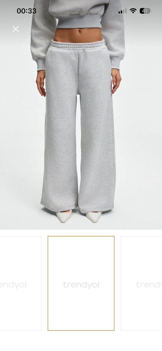 Gri Salaş Kadın Eşofman Altı - Görsel 2