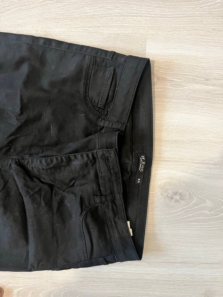 Siyah Kadın Regular Fit Denim Pantolon - Görsel 2