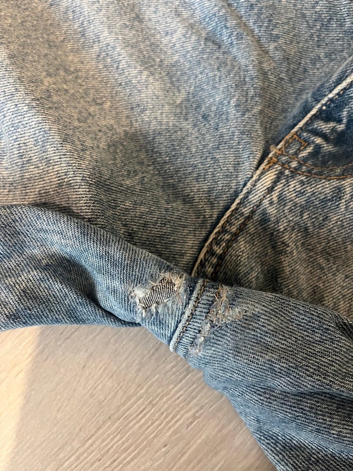 Gri Kadın Bol Kesim Midi Denim Pantolon - Görsel 3