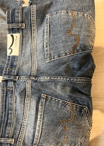 Gri Renkli Kadın Denim Bol Kesim Pantolon - Görsel 3