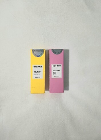 maruderm niacinamide ve retinol serum 2li