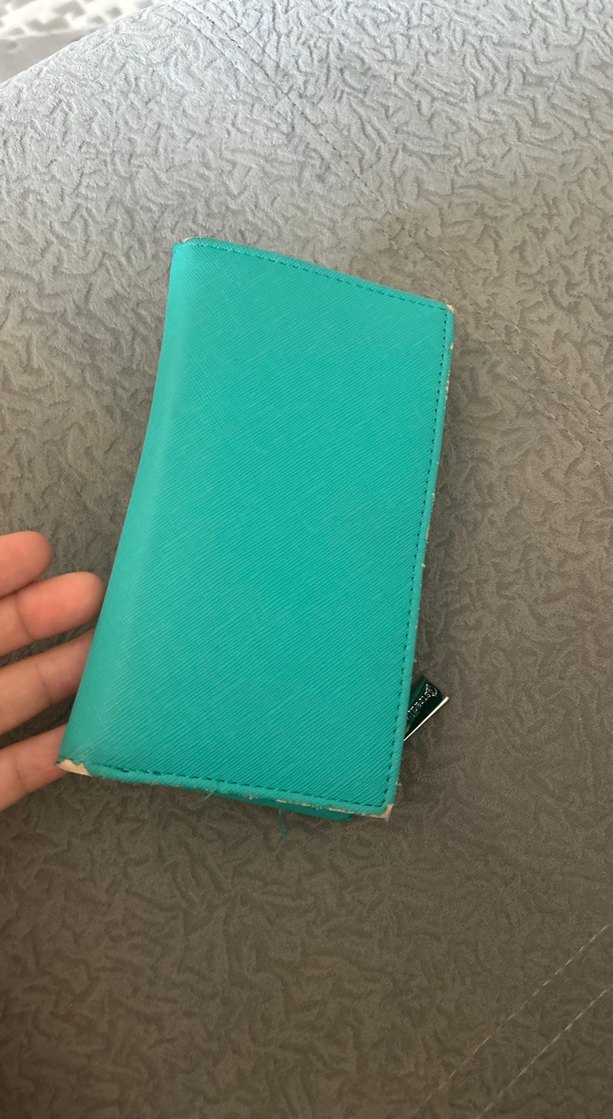 Stradivarius Turkuaz Deri Fermuarlı Kadın Cüzdan - Görsel 2