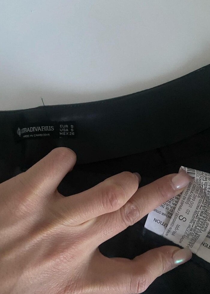 Stradivarius Deri Şort Etek Kullanılmadı  - Görsel 4