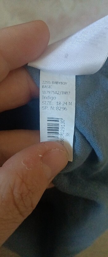 18-24 Ay Beden mavi Renk # DeFacto mevsimlik sweatshirt