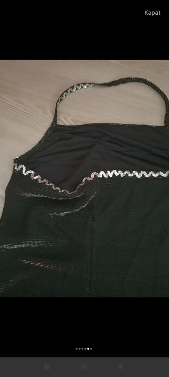 yanar döner simli gece kıyafeti İtalya'dan - Görsel 5