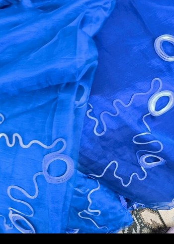 Koyu Mavi Batik Desenli Modern Perde İsviçre'den alındı - Görsel 7