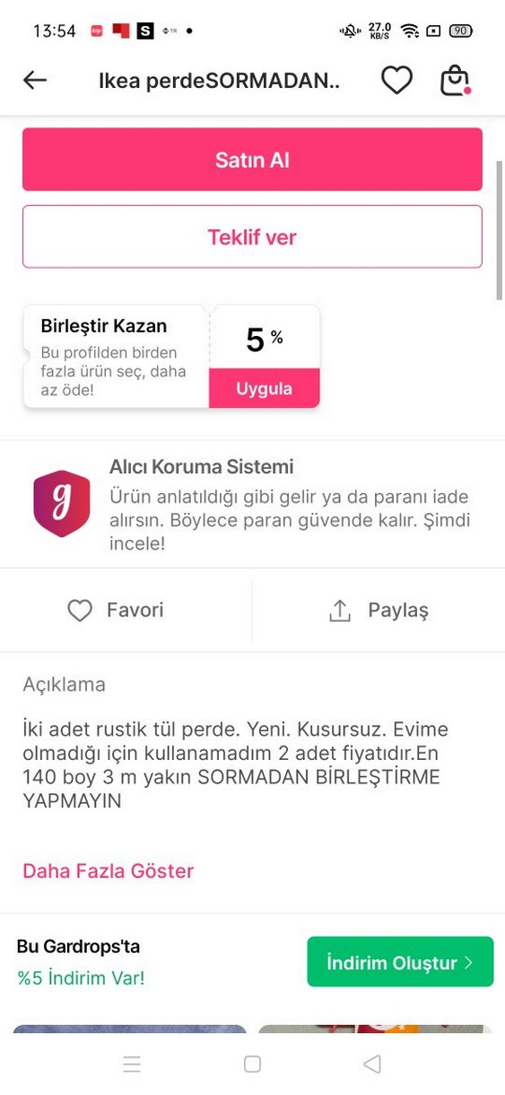İsviçre'den alındı 2 adet perde - Görsel 4