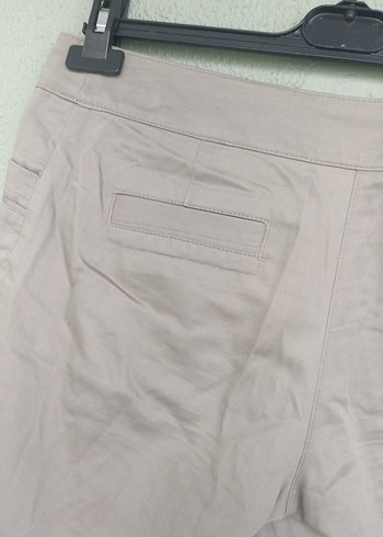 Düğmeli  gri Şort - Görsel 5