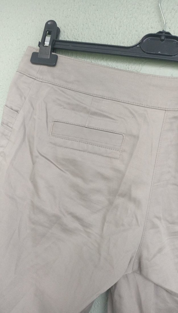 Düğmeli  gri Şort - Görsel 5