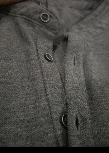 Gri Uzun Kollu Polo Yaka üstSORMADAN ALIM YAPMAYIN - Görsel 3