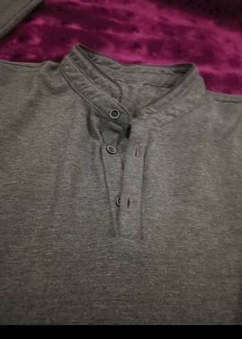 Gri Uzun Kollu Polo Yaka üstSORMADAN ALIM YAPMAYIN - Görsel 2