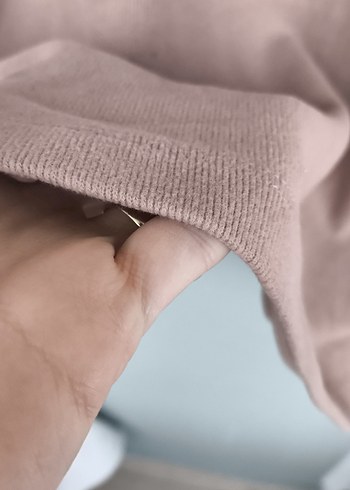 Kısa Kollu Bej Süet Kadın Elbise - Görsel 5