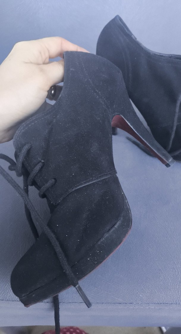 suvet ince topuk ayakkabıSORMADAN ALIM YAPMAYIN - Görsel 4