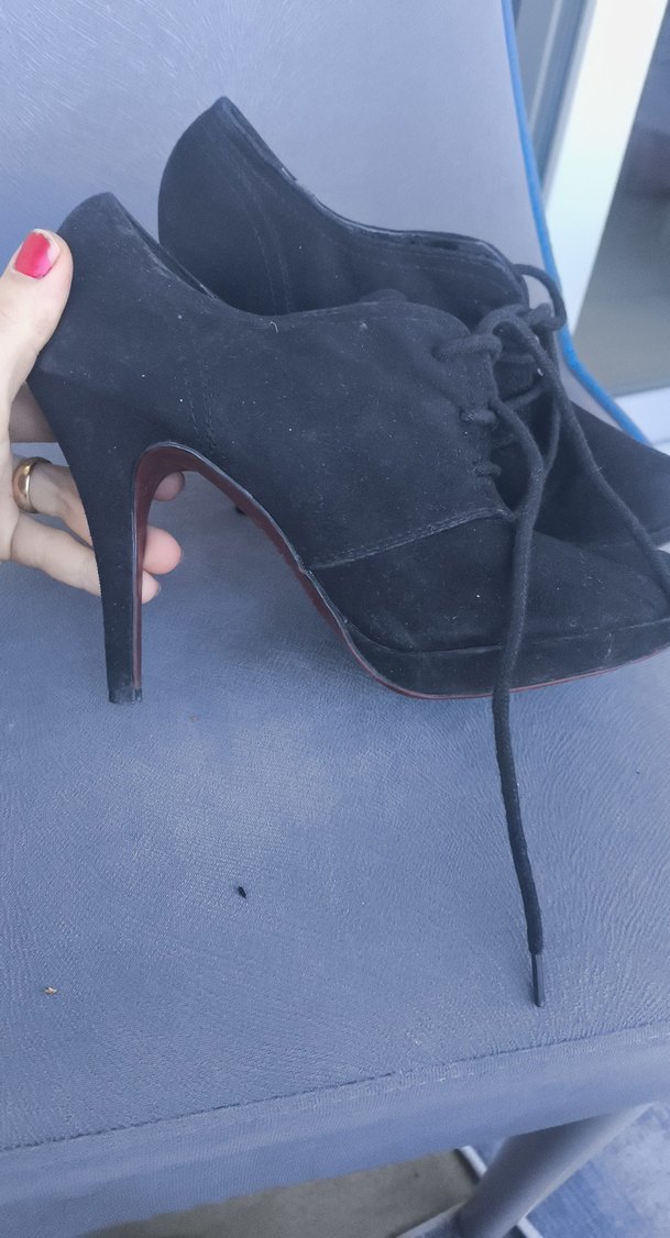 suvet ince topuk ayakkabıSORMADAN ALIM YAPMAYIN - Görsel 2