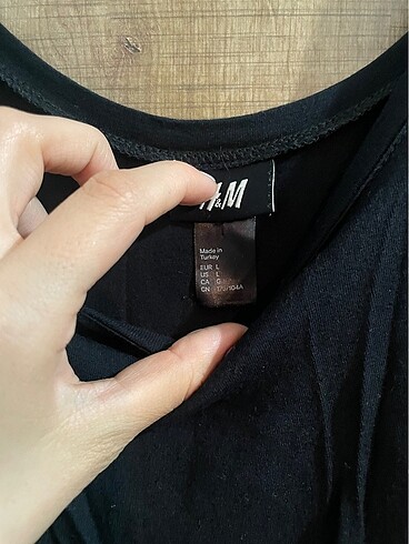 H&M Bel kısmı fırfırlı mini elbise