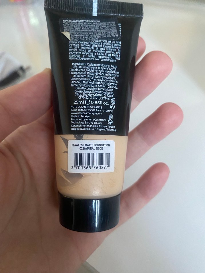 NOTE Flawless Matte Fondöten SPF15 - Görsel 2