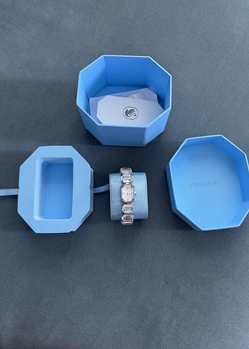 Beden Swarovski Kadın Gri Mavi Saat