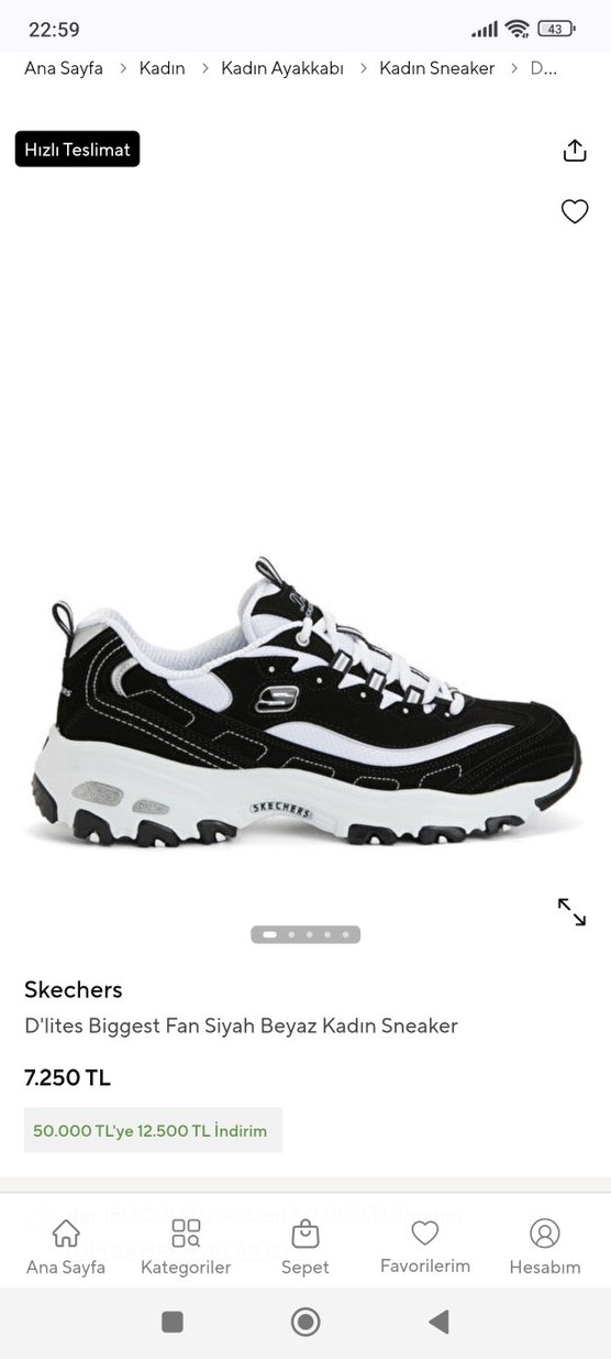 Skechers d lites orjinal ayakkabı - Görsel 2