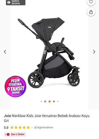 Joie Gri Bebek Arabası versatrax - Görsel 3