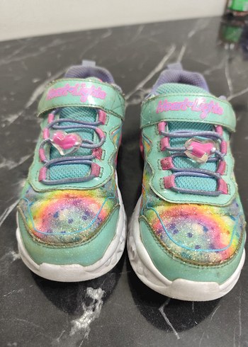 skechers ışıklı kız çocuk ayakkabı - Görsel 8