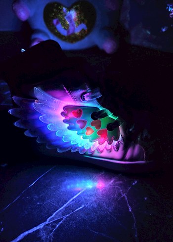 skechers ışıklı kanatlı kız çocuk ayakkabı - Görsel 10