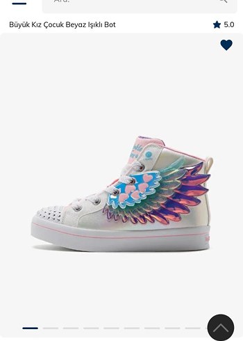 skechers ışıklı kanatlı kız çocuk ayakkabı - Görsel 6