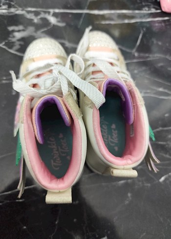 skechers ışıklı kanatlı kız çocuk ayakkabı - Görsel 7