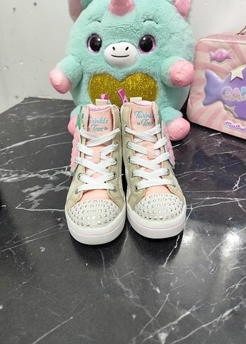 skechers ışıklı kanatlı kız çocuk ayakkabı - Görsel 11