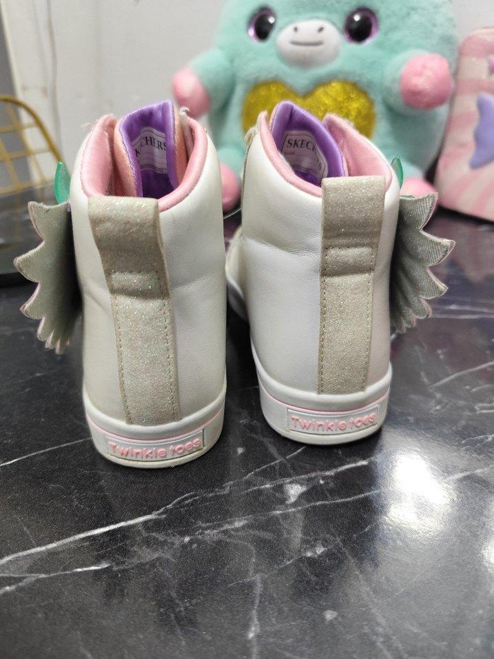 skechers ışıklı kanatlı kız çocuk ayakkabı - Görsel 5