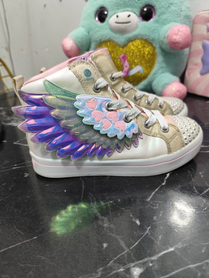 skechers ışıklı kanatlı kız çocuk ayakkabı - Görsel 3