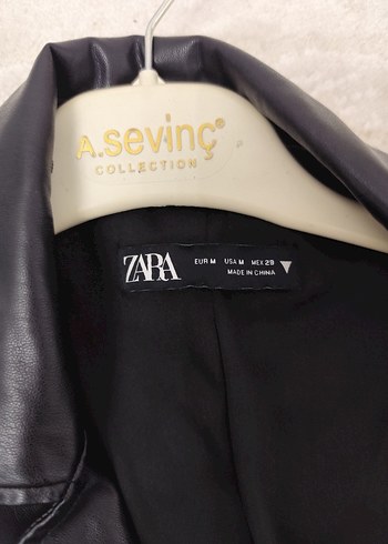 zara deri ceket elbise - Görsel 10