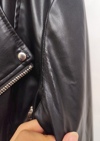 zara deri ceket elbise - Görsel 9