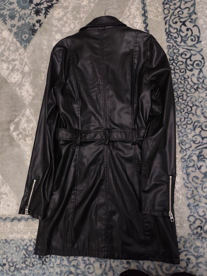 zara deri ceket elbise - Görsel 5