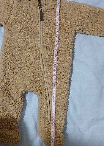 Bej Bebek Tulumu, Kürklü, Sade Tasarım - Görsel 6