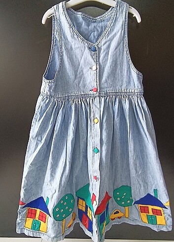 JEAN PATCHWORK ELBİSE 